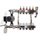 Коллектор для тёплого пола EUROPRODUCT на 8 выходов