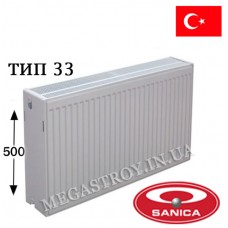 Радиатор стальной SANICA тип 33 500/1100
