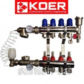 Коллекторы для  теплого пола KOER